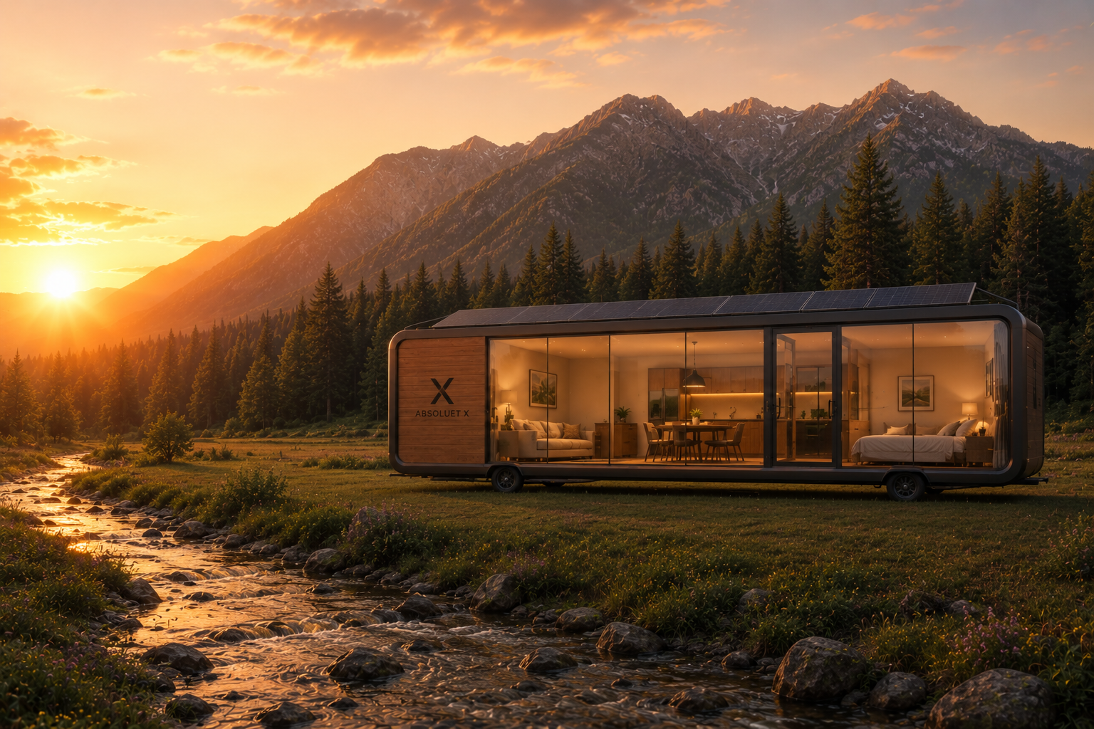 AbsoluteX autonomous suite in mountain range